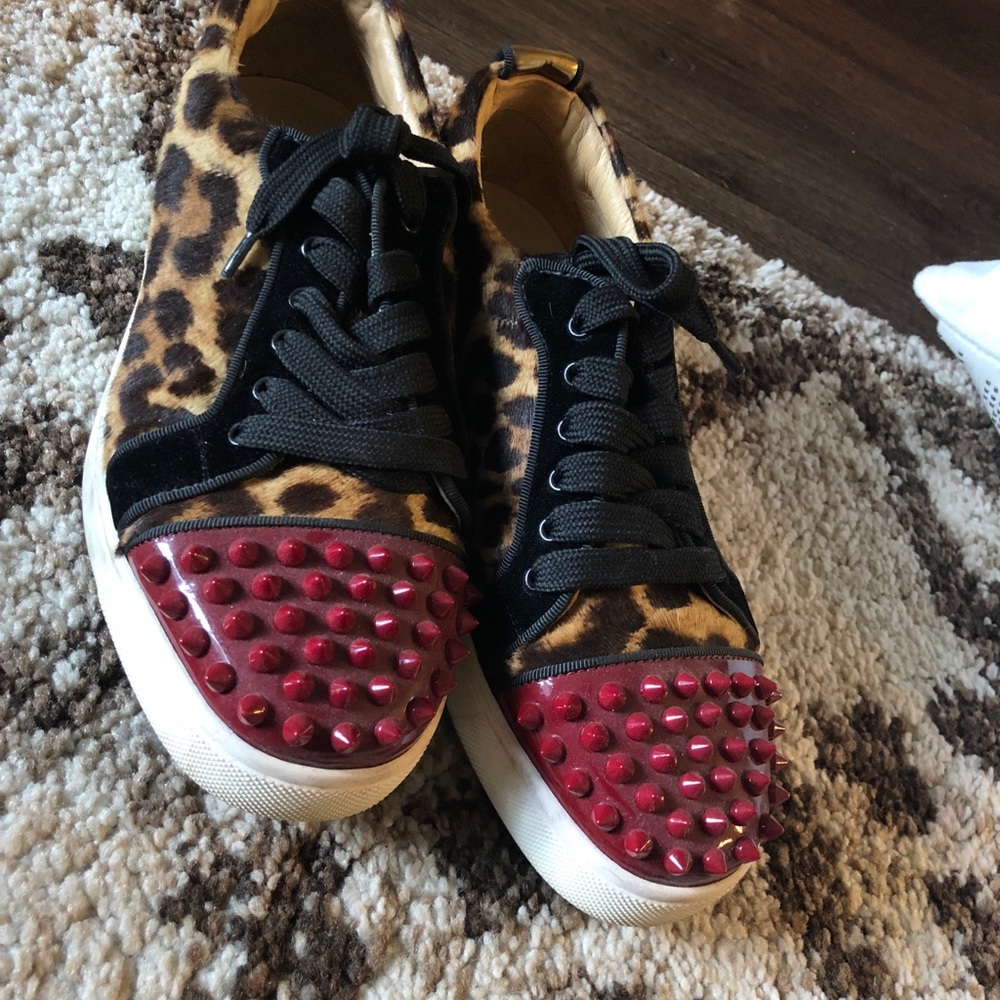 Christian Louboutin Cheetah Tennis Shoe